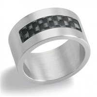 Anello Swatch Uomo Truly Surface Black Ring in Acciaio JRB015-21 - JRB015-21